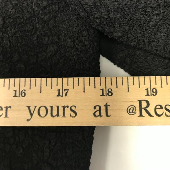 Ann Taylor Blazer Womens 8 Black Textured Fabric Moto Zip Front Pockets Modern - Picture 9 of 10